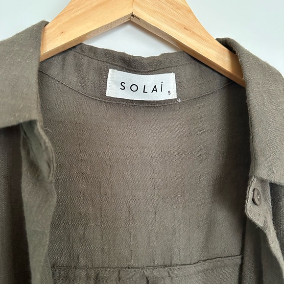 Solai Poolside Oversized Button Top Espresso - Picture 4 of 8